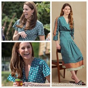 Sandro patchwork geometric print dress FR36